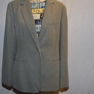 Size 14 Gray Business Jacket/Blazer